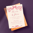 Search for pink ribbon wedding invitations Scribble