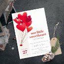 Search for red baby shower invitations Little sweetheart
