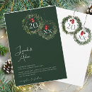 Search for evergreen wedding invitations Festive