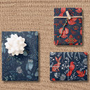 Search for red bird wrapping paper Blue