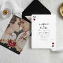 Search for casino wedding invitations Vintage