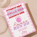 Search for pink hens party invitations Red and pink