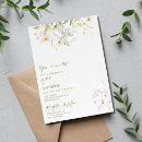Search for simple wildflower wedding invitations Elegant