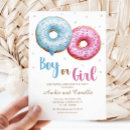 Search for boy doughnut party invitations He or she