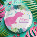 Search for t rex paper plates Dinosaur birthday