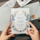 Search for simple wildflower wedding invitations Modern
