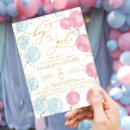 Search for confetti gender reveal invitations He or she