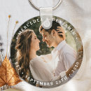 Search for bride and groom key rings Newlyweds