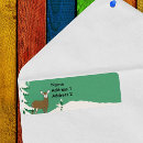 Search for forest animals return address labels Snow