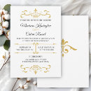 Search for gold filigree wedding invitations Luxury