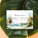 Search for beach wedding thank you cards Palm tree