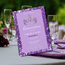 Search for purple bling invitations Glitter
