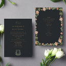 Search for black gold wedding programmes Traditional