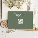 Search for qr code wedding rsvp cards Sage green