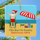 Search for santa on the beach christmas tree decorations Christmas in july