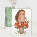 Search for hedgehog birthday cards Mushroom