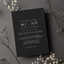 Search for simple monogram wedding invitations Chic