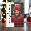 Search for red and black plaid christmas cards Modern