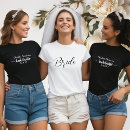 Search for minimalist womens tshirts Bachelorette party
