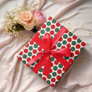 Search for red and green polka dots wrapping paper Colourful