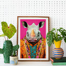 Search for funky animal art Bright colours