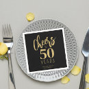 Search for cheers to 50 years napkins Elegant
