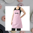 Search for feminine aprons Typography