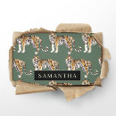 Search for tigers business cards Green