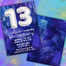 Search for blue and white birthday invitations Boy