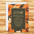 Search for orange 60th birthday invitations Fall