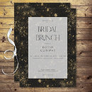 Search for black gold bridal brunch invitations Elegant