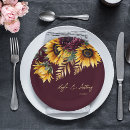 Search for fall wedding plates Burgundy