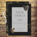 Search for black gold bridal brunch invitations Elegant