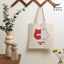 Search for funny valentines day tote bags Red