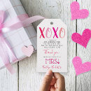 Search for love is sweet gift tags Pink