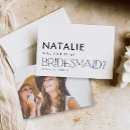 Search for modern bridesmaid cards Black and white