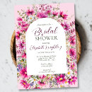 Search for magenta bridal shower invitations Botanical