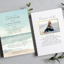 Search for sea funeral invitations Celebration of life