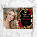 Search for red leopard birthday invitations Elegant