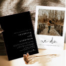 Search for modern minimalist invitations Black and white