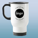 Search for black and white travel mugs Logo