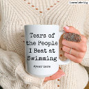 Search for funny swimming mugs Swimmer