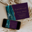 Search for purple and turquoise wedding invitations Chic