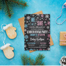 Search for snowflake gender reveal invitations Cute