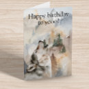 Search for wolf birthday cards Animal