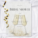 Search for champagne glass bridal shower invitations Bubbly