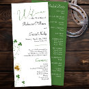 Search for green gold wedding programs Order of service
