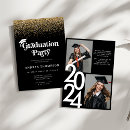 Search for gold glitter graduation invitations Chic