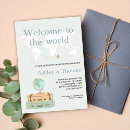 Search for welcome to the world baby shower invitations Globe