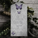 Search for purple butterfly wedding invitations Modern
